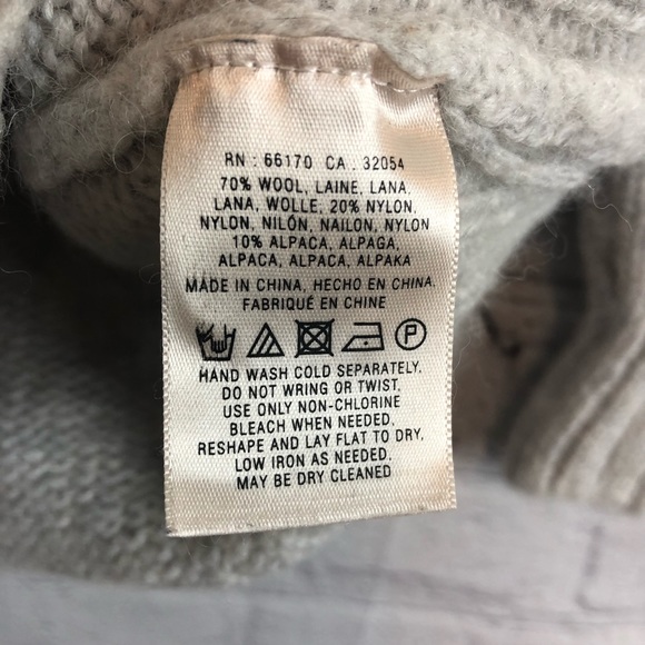 Anthropologie Moth Tunic Sweater Gray Wool Sz Sm - Picture 7 of 8